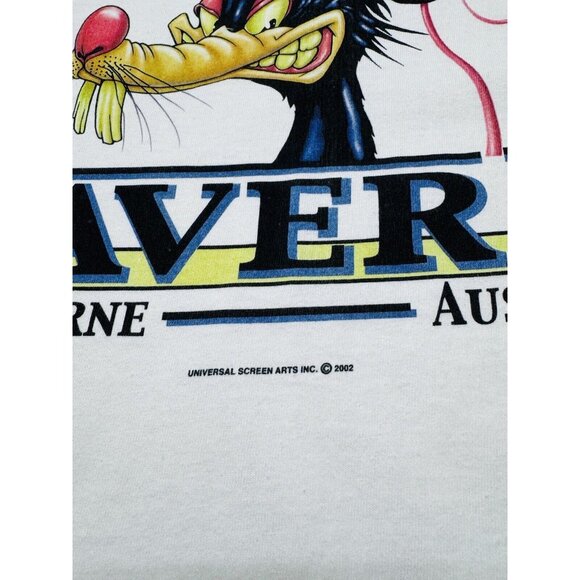Vintage Mens T Shirt XL Melbourne Australia Pub The Water Rat Beer Tavern 2002 - Picture 4 of 8